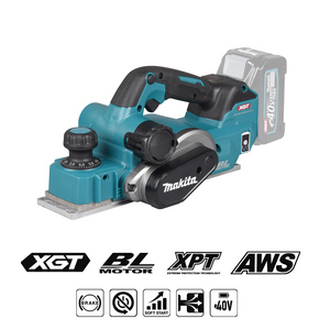 Makita XGT KP001G Cordless Planer (40Vmax; 82 mm; Brushless)