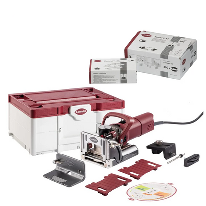 Lamello Zeta P2 Router with Diamond Cutter + 300 Clamex P-14 Connectors Gift