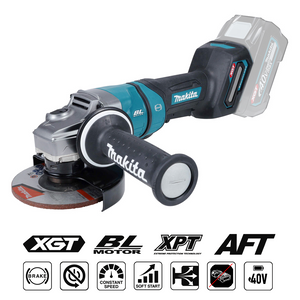 Makita GA050G 40Vmax XGT leņķa slīpmašīna (125 mm; bezoglīšu)