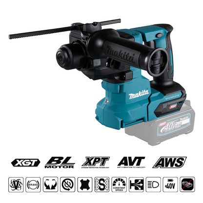 Makita XGT® akumulatora perforators HR010G Z 40Vmax SDS-PLUS, 2.1 J, 20 mm
