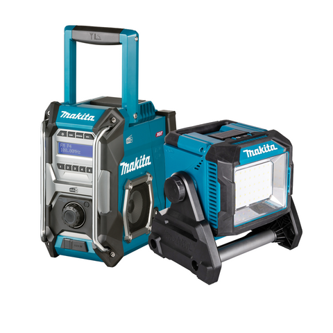 Makita XGT 40 V MAX lukturi un radio