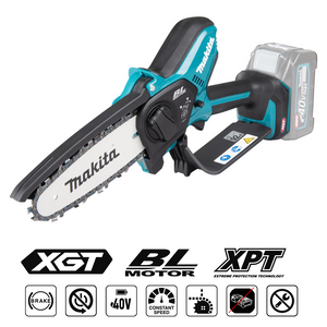 Makita UC029G 40 Vmax XGT akumulatora atzarošanas ķēdes zāģis 150 mm (bez akumulatora un lādētāja)