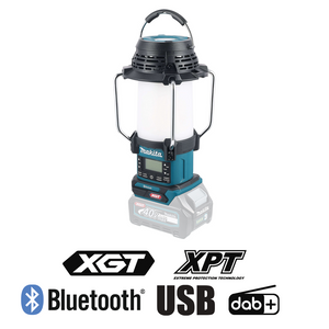 Makita XGT® MR009G Lantern Radio, 40V, DAB/DAB+, Bluetooth