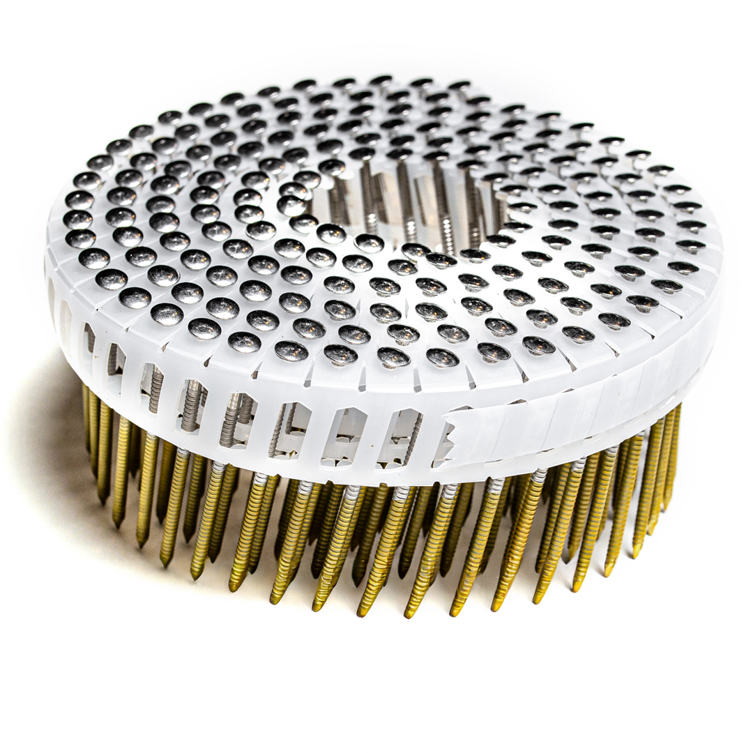 16° Coil Nails 1.8 mm A2 Stainless Steel Ring Shank Decorative Head