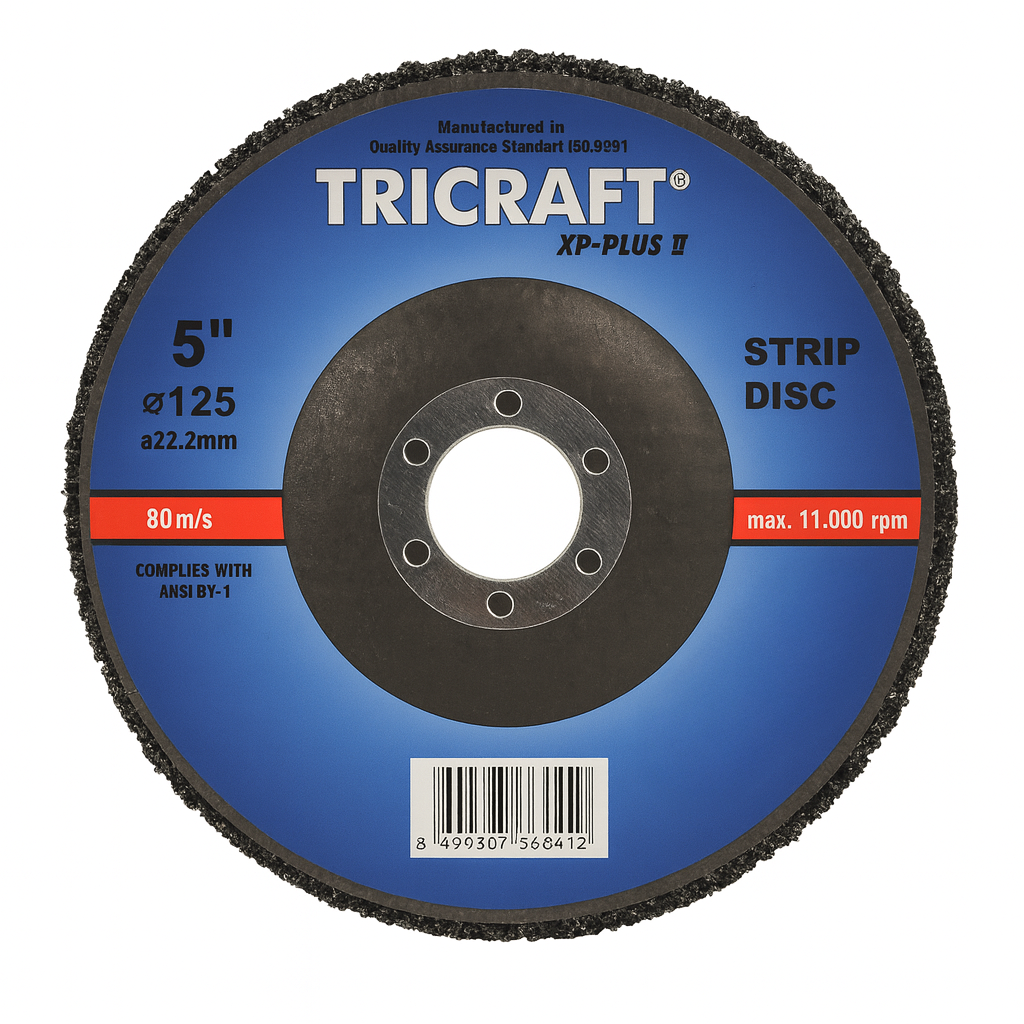 TRICRAFT XP-PLUS II Strip Disc – 125 × 22.2 mm (5")