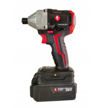 4PRO akumulatora impulsa skrūvmašīna (20V Li-ion 4Ah; LED)