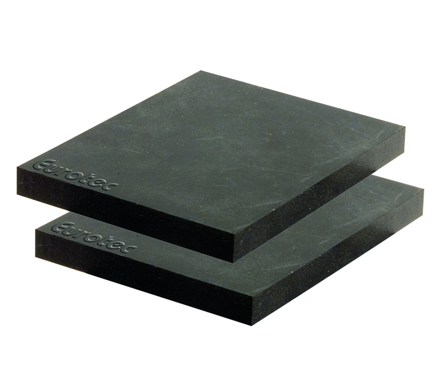 EPDM balstu distanceri (3 / 6 / 10 mm; 60 x 60 mm; melni)