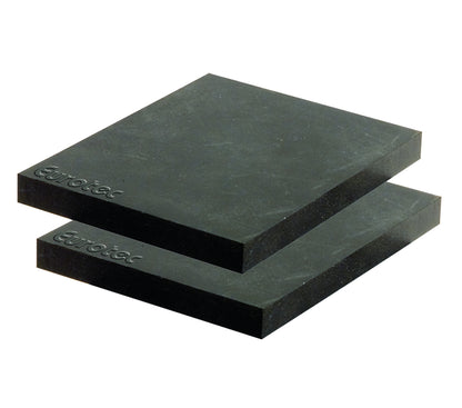 EPDM balstu distanceri (3 / 6 / 10 mm; 60 x 60 mm; melni)