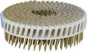 Karsti cinkotas rievotas naglas ruļļos apšuvumam (2.3 X 50mm; 15°; HDG)