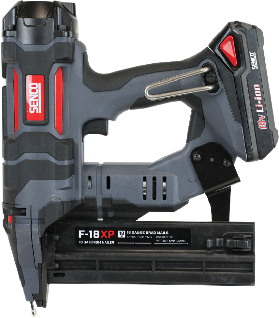 SENCO FUSION F-18XP - Brad Nailing Tool (1.2 mm) (15 - 55 mm) (18 ga) with 2 batteries
