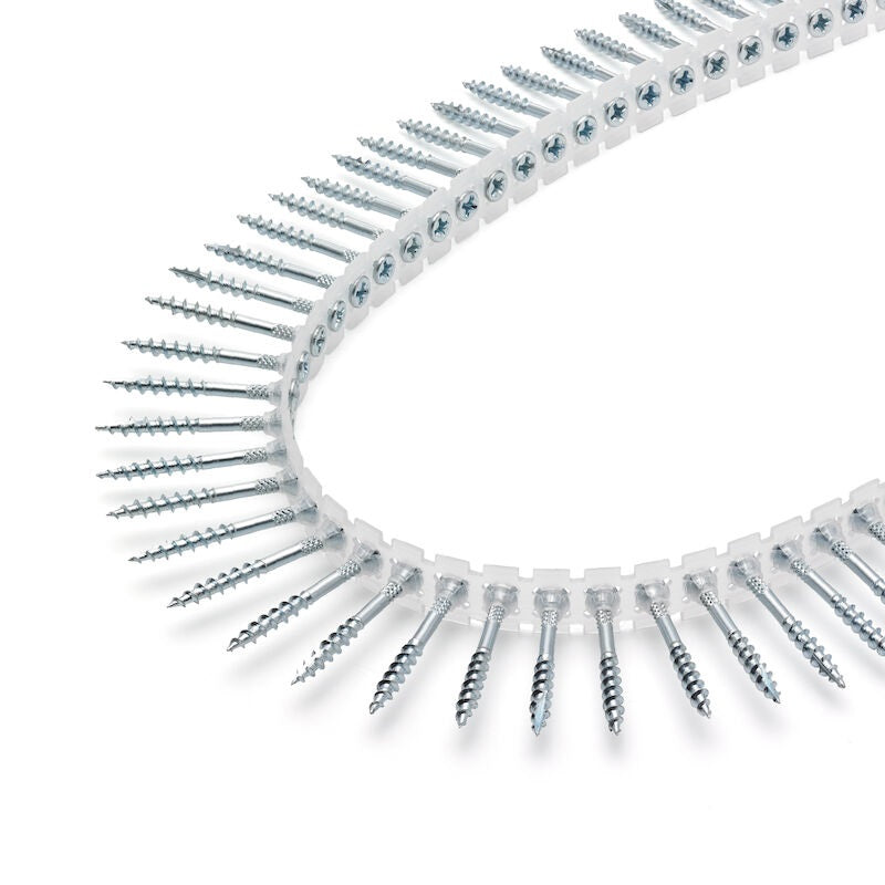 Strip wood screws for wooden floor/terrace fixing, zinc-coated (4.2 x 35 mm) (1000 pcs)