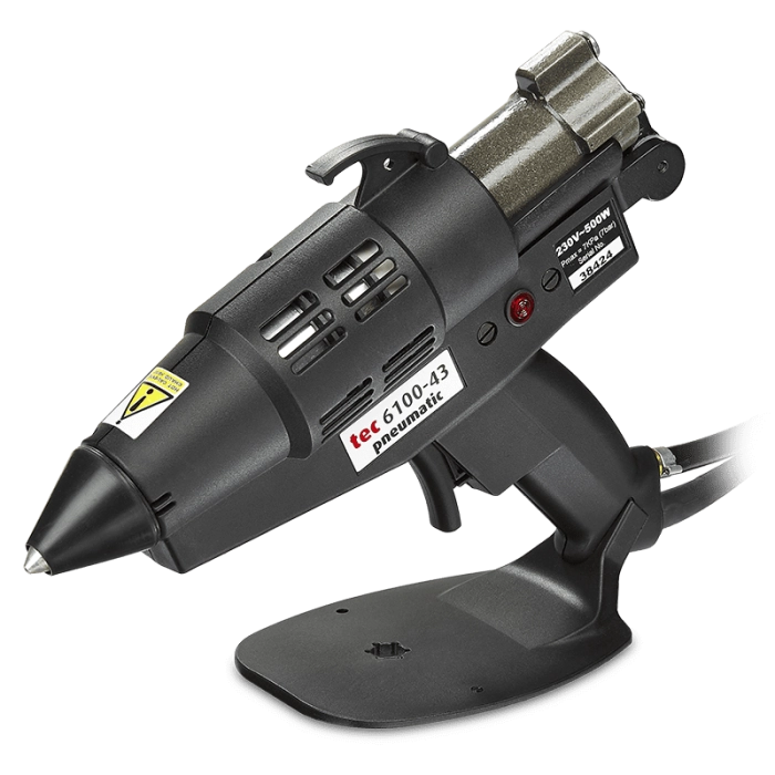 Power Adhesives TEC 6100-43 Electric/Pneumatic Hot Melt Gun (43mm Adhesive Sticks)