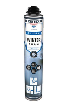 Zettex Winterfoam montāžas putas (pielietojams līdz -10 °C; 750 ml)