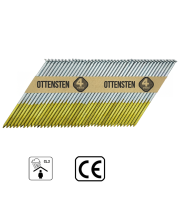 Celtniecības naglas kasetē 3.1x90 mm; 34°; cinkotas 12mk.; rievotas (1000 g.) - 4PRO