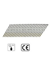 Celtniecības naglas kasetē 2.8x65 mm; 34°; A4; pilngalvas.; rievotas (1000 g.) - 4PRO