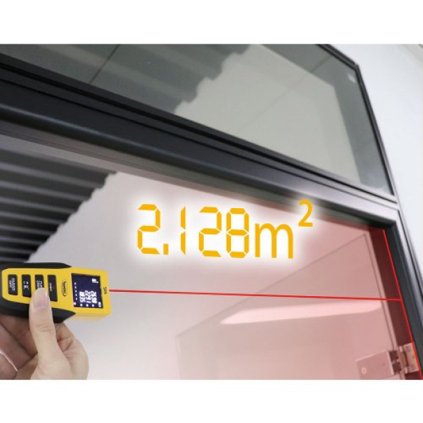 Eurotec lāzera tālmērs 50 m ar IP54 aizsardzību (2)