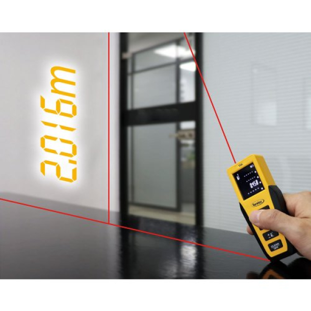 Eurotec lāzera tālmērs 50 m ar IP54 aizsardzību (4)