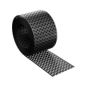 Plastmasas dzegas siets 100 mm x 5 m – melns (1)