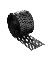 Plastmasas dzegas siets 100 mm x 5 m – melns