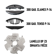 Akcijas komplekts - Lamello DP Z3 dimanta frēze + 300 gab. Tenso P-14 + 300 gab. Clamex P-14