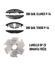 Akcijas komplekts - Lamello DP Z3 dimanta frēze + 300 gab. Tenso P-14 + 300 gab. Clamex P-14