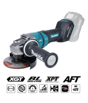 Makita GA050G 40Vmax XGT leņķa slīpmašīna (125 mm; bezoglīšu)