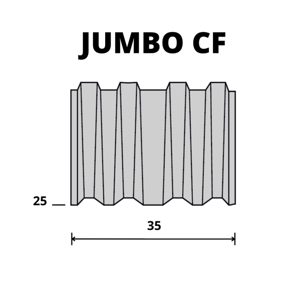 OMER JUMBO CF/25 - rievotas naglu plāksnes  (25 mm) 1250 gab (1)