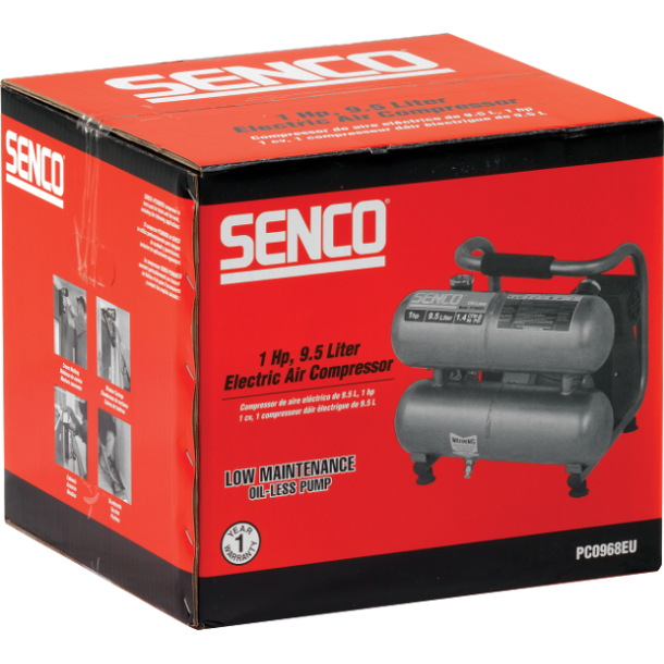 SENCO PC0968 bezeļas kompresors (10L; 113l/min.; 0.54 KW) (2)