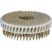 Karsti cinkotas rievotas naglas ruļļos apšuvumam (2.3 x 50 mm; 15°; HDG; 5250 gab.)