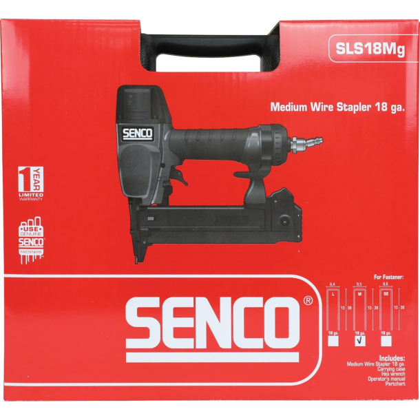 SENCO SLS18Mg pneimatiskais skavotājs (L/90. skavām; 9.5-38mm)  (3)