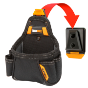 ToughBuilt® universālā piederumu jostas somiņa / mērlentes turētājs ar ClipTech™