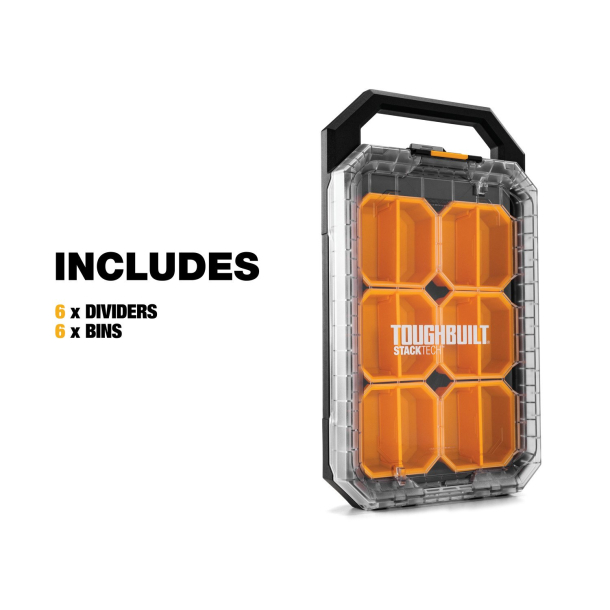 ToughBuilt® StackTech™ kompaktais 1/2 zema profila organizators ar IP65 aizsardzību (3)