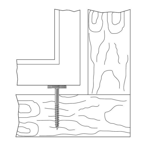 Logu rāmju līdzsvarošanas skrūves 7x65 mm (2)