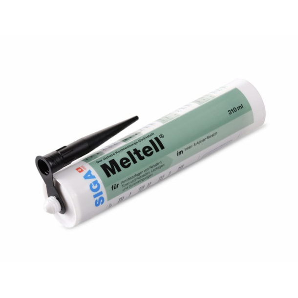 SIGA Meltell® 320 blīvēšanas mastika (310 ml; melna) (2)