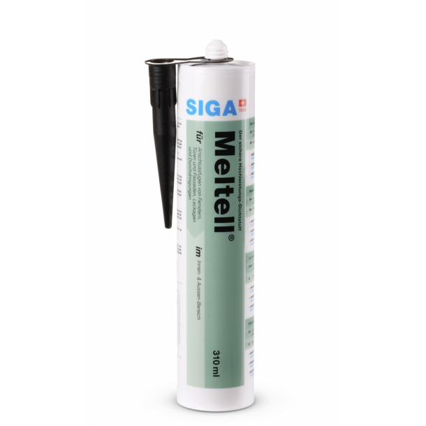 SIGA Meltell® 320 blīvēšanas mastika (310 ml; melna) (1)