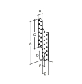 Nesošā plāksne SPF spāru savienojuma leņķis ( 170 - 370 mm; labā puse) (3)